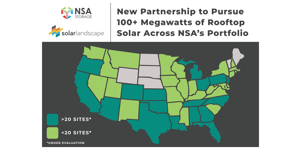 National Storage Affiliates Trust and Solar Landscape Announce New Agreement to Pursue Over 100 Megawatts of Rooftop Solar