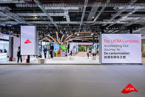 The LYCRA Company is showcasing its sustainable offerings and more at Intertextile Shanghai from August 27 to 29. Its pavilion in Hall 4.1 (Booth E56) features 25 co-exhibitors united under the theme ?Accelerating Our Journey to Decarbonization.? Visitors to the Econogy Hub (Hall 5.1, Booth A36) will discover through an immersive experience in a replica cornfield how bio-derived LYCRA? fiber made with QIRA? can help accelerate decarbonization in the fashion industry. (Photo: Business Wire)