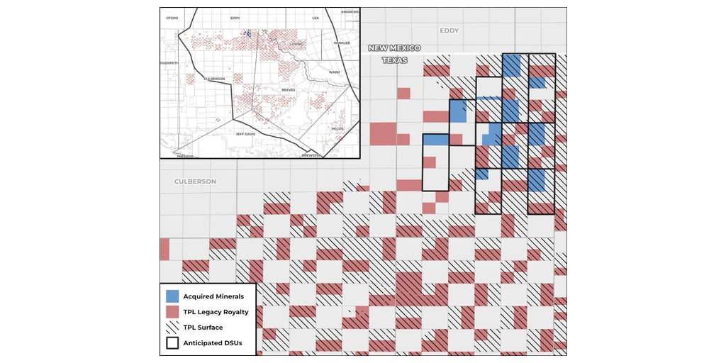 Texas Pacific Land Corporation Acquires Permian Mineral Interests and Surface Acreage in Cash Transactions