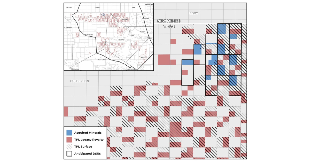 Texas Pacific Land Corporation Acquires Permian Mineral Interests and Surface Acreage in Cash Transactions