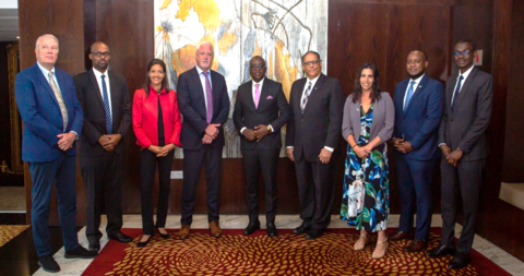 From left to right: Keith Liddell (Chair, Lifezone), Benedict Busunzu (CEO, Lifezone's Tanzania subsidiary, Tembo Nickel), K. Danae Pauli (Senior Advisor, PGI), Chris Showalter (CEO, Lifezone), Hon. Anthony Mavunde (Tanzanian Minister of Minerals), Michael Battle (U.S. Ambassador to Tanzania), Helaina Matza (Acting Special Coordinator, PGI), Buberwa Mukurasi (Economics Advisor, U.S. Embassy) and George Karumuna (Tanzanian Ministry of Foreign Affairs) in Dar es Salaam, Tanzania on August 26, 2024. (Photo: Business Wire)