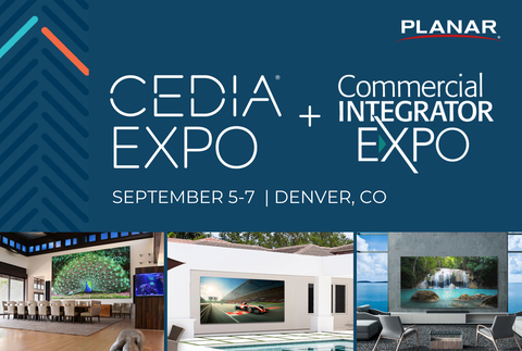 Planar to showcase the latest in display technology advancements designed to deliver elevated viewing experiences next week in Denver at CEDIA + CIX 2024. (Photo: Business Wire)