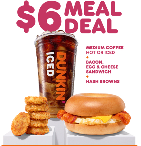 Dunkin' $6 Meal Deal (Photo: Business Wire)