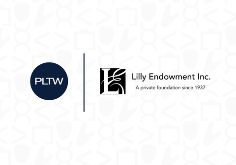 Project Lead The Way (PLTW) announced today a three-year $5 million grant from Lilly Endowment Inc. to support STEM education in Indiana. (Graphic: Business Wire)