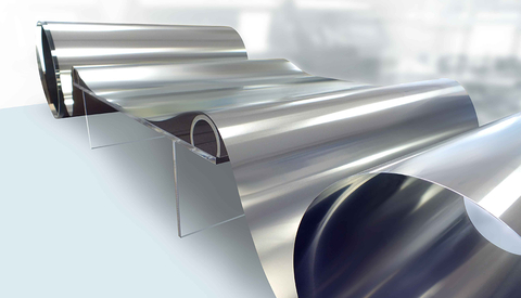 NIPPON KINZOKU's stainless steel foil features high precision, wide width and large unit weight. In addition, we offer two types of finishes, "BS: Bright Surface" and "WS: White Surface," to meet the needs for surface design and functionality. (Graphic: Business Wire)