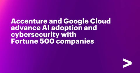 Accenture and Google Cloud today announced that their strategic alliance is advancing solutions for enterprise clients and seeing strong momentum across industries in two critical and related areas: generative AI and cybersecurity. (Graphic: Business Wire)