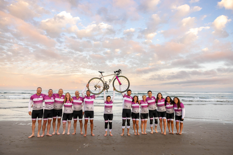 Coast 2 Coast 4 Cancer Riders kicking off 3,000 mile bike ride from Cannon Beach, OR (Photo: Bristol Myers Squibb)