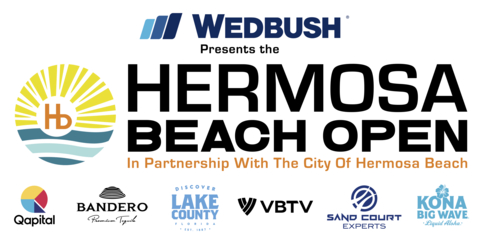 Wedbush presents the Hermosa Beach Open, in partnership with the City of Hermosa Beach. Join us for a weekend of beach volleyball excitement! (Graphic: Business Wire)