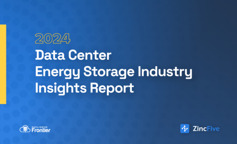 ZincFive has published the inaugural Data Center Energy Storage Industry Insights Report, offering insights into the current landscape and future trends for data center energy storage, including usage, perceptions, priorities, challenges, predictions, and the impact of AI. (Graphic: Business Wire)