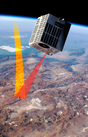 Artist's rendering of NUVIEW Pathfinder satellite. Credit: Space Flight Laboratory (SFL)