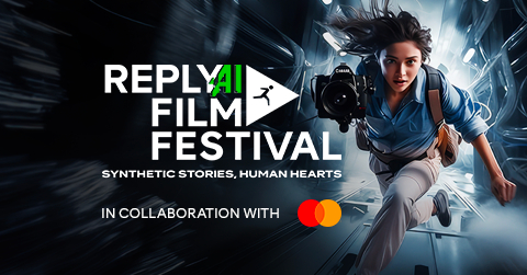 Reply präsentiert das erste Reply AI Film Festival, einen internationalen Wettbewerb, bei dem Künstliche Intelligenz (KI) als innovatives Element in der Welt des kreativen Geschichtenerzählens genutzt wird. Zudem erlaubt KI die verstärkte Integration junger Menschen in die Video- und Filmproduktion. (Photo: Business Wire)