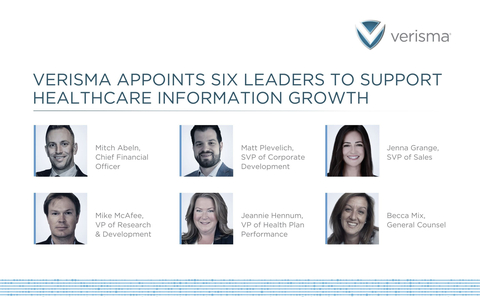 Verisma appoints six leaders to support healthcare information growth (Graphic: Business Wire)