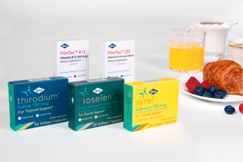 IBSA USA added three new products to its IBSA Care line of dietary supplements: Ioselen™, FilmTec™ D3, and FilmTec™ B12. Syrel™ (selenium + BioPerine®) and Thirodium™ (iodine), the first two products in the IBSA Care line, launched earlier this year. (Photo: Business Wire)