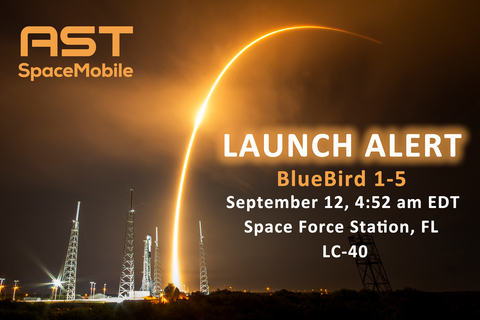 AST SpaceMobile BlueBird 1-5 Launch Announcement