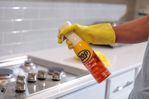 Zep's Heavy-Duty Citrus Degreaser & Cleaner Mist, featuring the Flairosol spray, provides efficient grease removal and a refreshing citrus scent for multiple surfaces. (Photo: Business Wire)