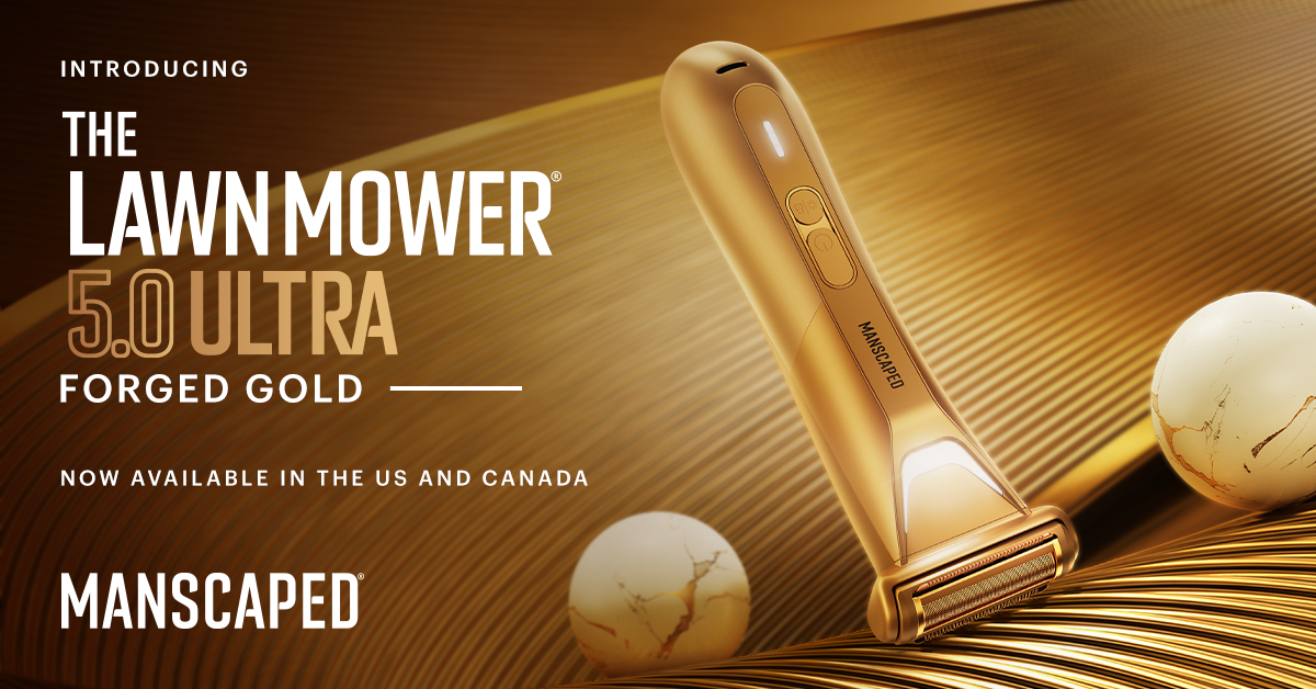 MANSCAPED® Debuts a Gilded New Look with The Lawn Mower® 5.0 Ultra