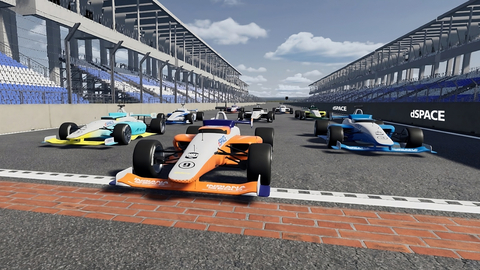 With the SIL simulations from dSPACE, the racing teams further develop their AI drivers on virtual racetracks to make the cars faster, safer, and more reliable. (Photo: Business Wire)