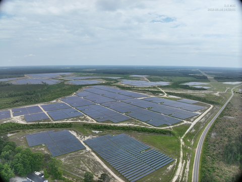 The Aulander Holloman Solar Facility is located in Hertford County, North Carolina. (Photo: Business Wire)