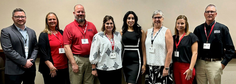 From left to right: Michael Johnson, Multiview Financial CEO; Tana Sells, GPHA CIO; Jason Barb, GPHA CFO; Sadee Soldan, GPHA Operation Coordinator; Arooj Mazhar, Multiview Financial Business Development Executive; Renay Hellickson, Multiview Financial VP Client Success; Sara Calhoun, GPHA VP for Reimbursement; Darin Walk, GPHA VP for Information Systems. (Photo: Business Wire)