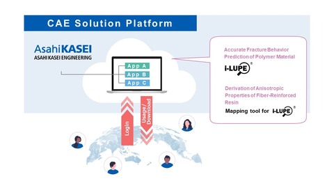 Conceptual diagram of the CAE solution platform (Graphic: Business Wire)