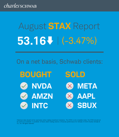 Schwab Trading Activity Index August 2024 (Graphic: Charles Schwab)