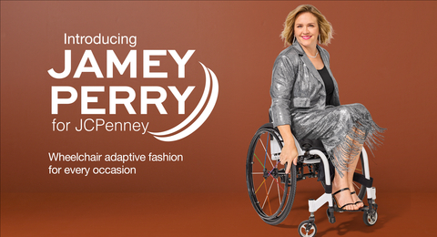 Designed by accomplished disabled writer and athlete Jamey Perry, the collection meets the functional needs of wheelchair users while offering stylish options for daily life, special occasions and everything in between. Jamey Perry for JCPenney joins the growing list of adaptive apparel brands for adults and children offered by JCPenney since 2021, including Liz Claiborne, whose adaptive line launched earlier this year, IZOD, St. John’s Bay and Thereabouts, among others. (Photo: Business Wire)