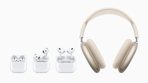 The new AirPods lineup features an industry-defining design for AirPods 4, new AirPods Max colors, and the world’s first all-in-one hearing health experience with AirPods Pro 2. (Photo: Business Wire)