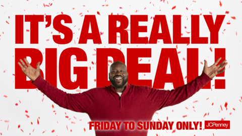 Viewers can tune in to discover the latest JCPenney Really Big Deal, unveiled by a lineup of star-studded personalities. These surprises, accessible Friday through Sunday online and/or in stores while supplies last, change weekly and are designed to offer incredible value on a wide range of products, from fashion and home goods to beauty and more, making JCPenney the go-to destination for holiday shopping. (Photo: Business Wire)