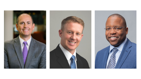 Aaron Seurkamp, Jim Wagner and Kenneth Byrd assume expanded responsibilities as part of recent changes. (Photo: Business Wire)