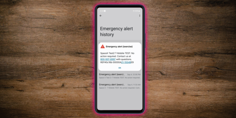 T-Mobile Starlink satellite-to-smartphone technology to bring critical emergency alerts to 500,000+ square miles of land currently unreachable with earth-based cell towers. Emergency alerts will work for everyone – even Verizon, AT&T and other wireless provider customers will receive critical emergency alerts. (Photo: Business Wire)