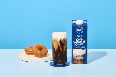 SOWN Cold Foaming Cream - now at Whole Foods Market nationwide - offers a convenient and simple way to recreate luscious, barista-quality, vanilla-flavored cold foam in the comfort of home. (Photo: Business Wire)