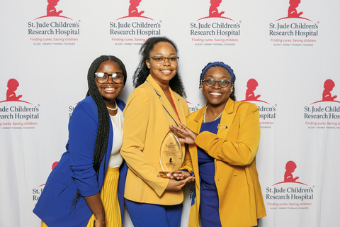 Sigma Gamma Rho ALSAC/St. Jude Intern Reya Thompson, and Undergraduate Service Coordinators Zorah Archie-Winston and Taylor Boaz attend the St. Jude NextGen Conference. (Photo: Business Wire)