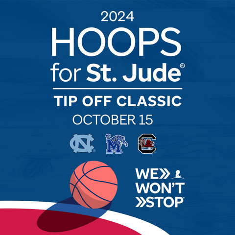 St. Jude Children’s Research Hospital partners with the University of Memphis, Complete Sports Management for the inaugural ‘Hoops for St. Jude Tip Off Classic’ (Graphic: Business Wire)