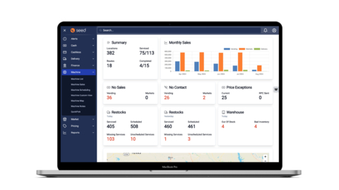 A new modernized design, mobile accessibility, redesigned dashboard and enhanced performance have made the new updates to Cantaloupe's Seed™ vending management platform an effective and efficient platform that help operators manage their businesses more effectively. (Photo: Business Wire)