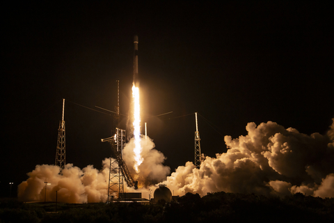 BlueBird 1-5 launch (Credit: SpaceX)