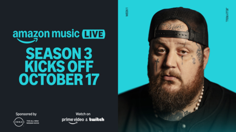 Amazon Music Live Kicks off Season Three on October 17 with a performance from Jelly Roll. (Photo: Business Wire)