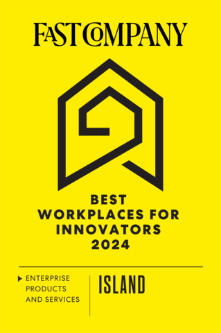 Island made Fast Company’s Sixth Annual List of the Best Workplaces for Innovators in Enterprise Products and Services (Graphic: Business Wire)