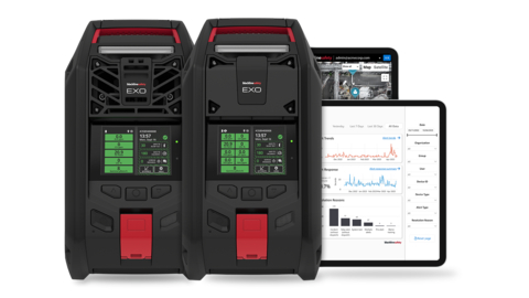 EXO 8 is the only cloud-connected portable area monitor capable of detecting up to eight gases and gamma radiation for robust hazard protection and early threat detection. EXO delivers real-time data streaming to the cloud for unparalleled situational awareness and rapid incident response – all in one rugged, drop-and-go device with up to 100 days of battery life. (Photo: Business Wire)