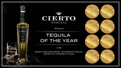 Cierto Tequila Wins Tequila of the Year at the 2024 Melbourne International Spirits Competition (Graphic: Business Wire)