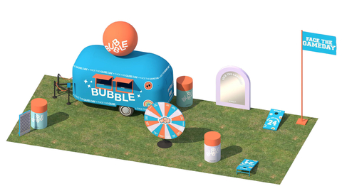 Bubble Skincare Tailgate Tour (Graphic: Business Wire)