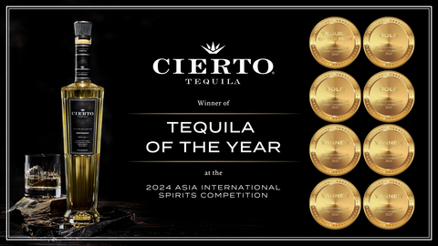 Cierto Tequila Named Tequila of the Year at the 2024 Asia International Spirits Competition (Graphic: Business Wire)