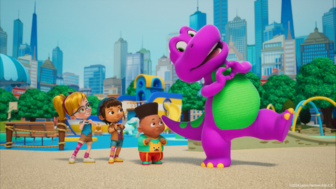 Image from the upcoming series, Barney’s World. (Graphic: Business Wire)