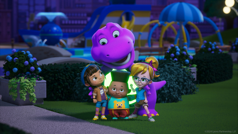 Image from the upcoming series, Barney’s World. (Graphic: Business Wire)