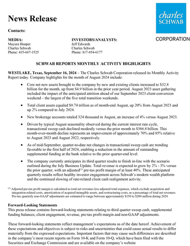 .PDF of press release and table