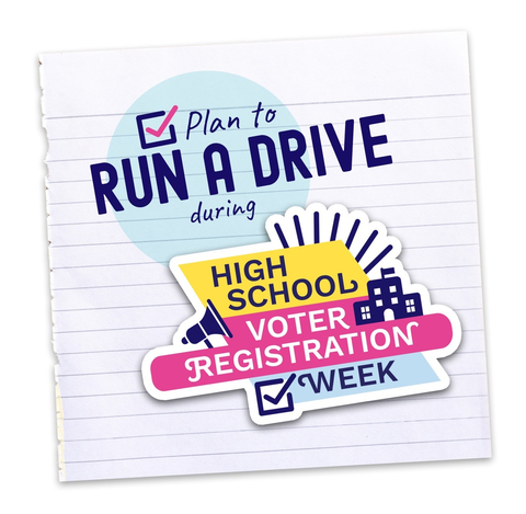 High School Voter Registration Week is September 23-27, 2024. (Graphic: Business Wire)