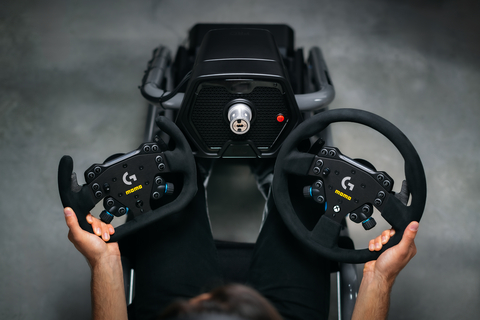 Logitech G announced today at Logi Play a multi-year partnership with MOMO that includes the introduction of two new premium wheels: the SIM GT 320 and SIM GT-Racer 290. (Photo: Business Wire)