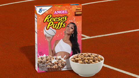 Fans can score Angel X REESE’S PUFFS cereal box designs at retailers nationwide. (Photo: Business Wire)