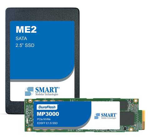 SMART's MP3000 PCIe/NVMe and ME2 SATA product portfolios include SEU mitigation technology to protect against system failures in the field. (Photo: Business Wire)