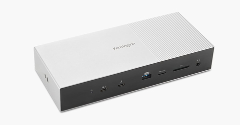 The Kensington SD5000T5 EQ Thunderbolt 5 Triple 4K Docking Station is the worldwide first Intel-certified Thunderbolt 5 dock. The powerful plug-and-play docking station supports up to three 4K monitors, delivers data transfer speeds up to 120Gbps, provides 140W power delivery, and features an 11-in-1 design for enhanced versatility. (Photo: Business Wire)