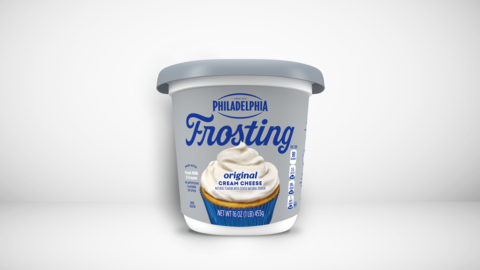 A recipe a year and a half in the making, made with real milk and cream, the new Philadelphia Frosting delivers a homemade taste blending the perfect balance of sweet and tangy in a convenient, refrigerated format with zero preparation or clean-up needed. (Photo: Business Wire)